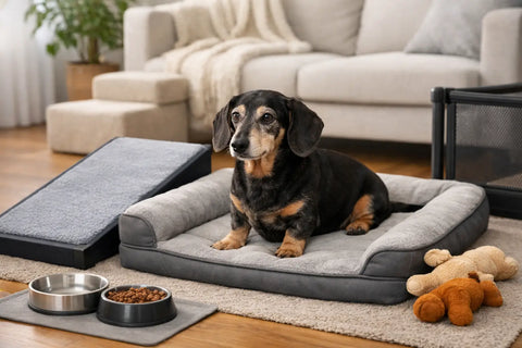 Senior Dachshund Home Setup for Safer Days