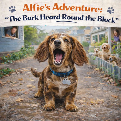 Dachshund Diaries – Entry #3  Alfie’s Adventure: “The Bark Heard Round the Block”