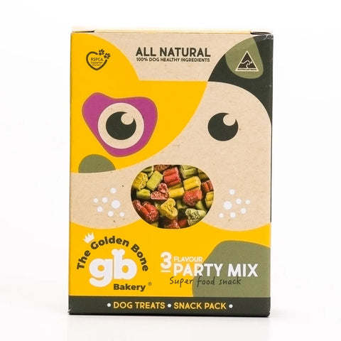 3 Flavour Party Mix Superfood Dog Treats SNACK PACK