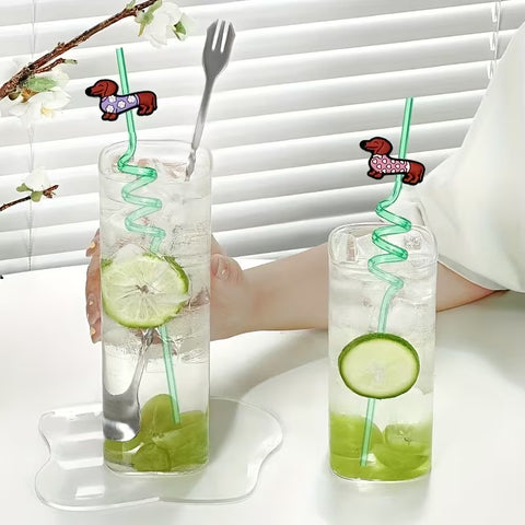 Dachshund Spiral Party Straws