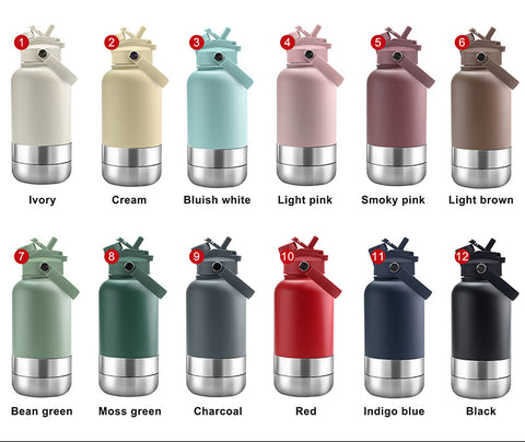Adventure Buddy 3-in-1 Insulated Dog Water Bottle & Treat Container (1000ml)