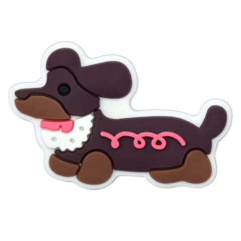 Sausage Dog Keychain Charm