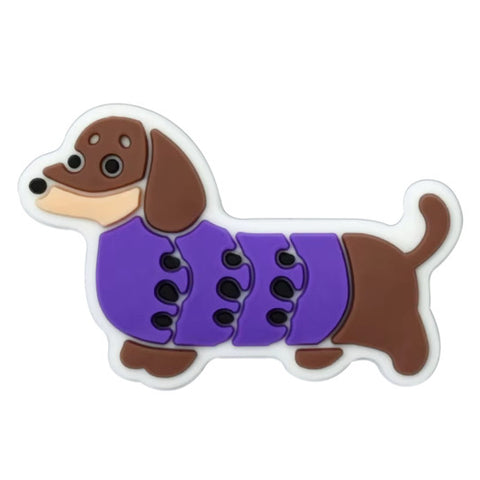 Sausage Dog Keychain Charm