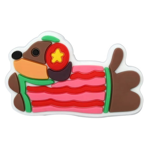 Sausage Dog Keychain Charm