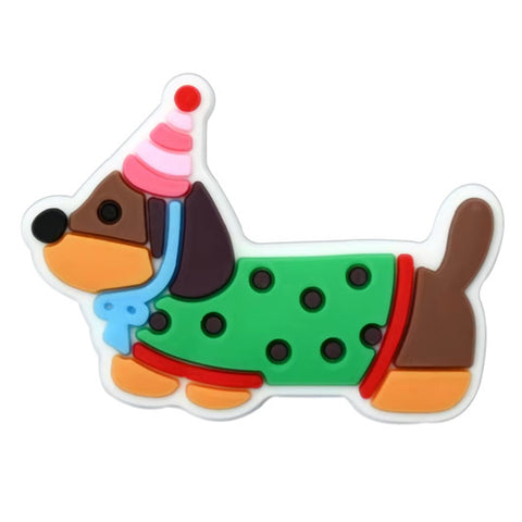 Sausage Dog Keychain Charm