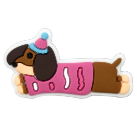 Sausage Dog Keychain Charm