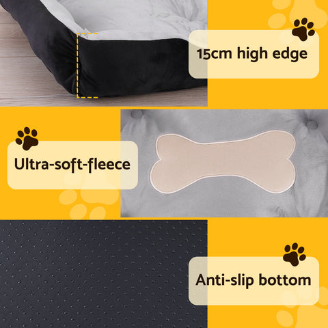i.Pet Pet Bed Dog Bed Soft PP Cotton Mat Sleeping Comfy Cushion Washable Extra Large