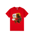 Red front flat lay