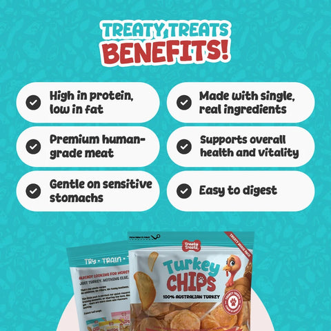 Turkey Chips | Single ingredient Human Grade Meat Treats