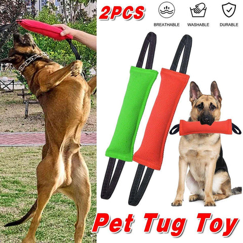 Cloth Bite Stick Teether Dog Training Bite Stick Durable Chew Toy for Pets
