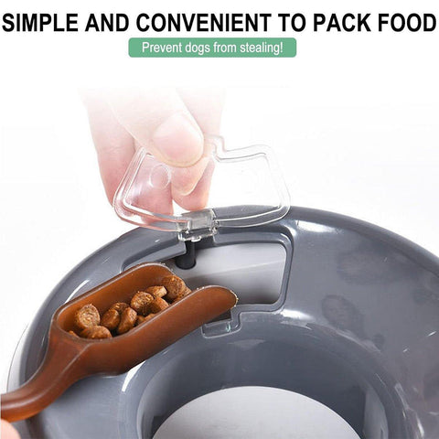 Interactive Dog Toy Tennis Feeder Machine for Training and Treat Rewards - Grey