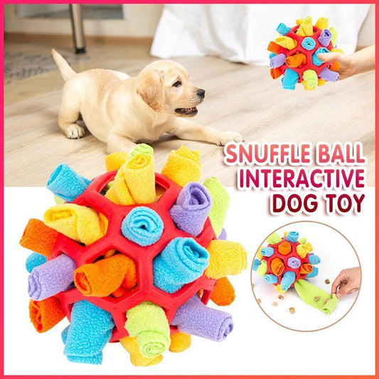 Snuffle Ball Dog Toy for Treat Dispensing and Nose Work Training Soft Washable Feeder