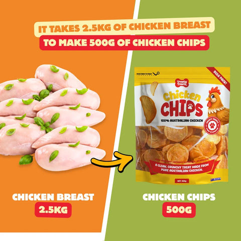 Chicken Chips | Single ingredient Human Grade Meat Treats