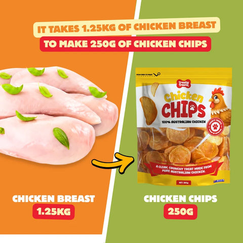 Chicken Chips | Single ingredient Human Grade Meat Treats