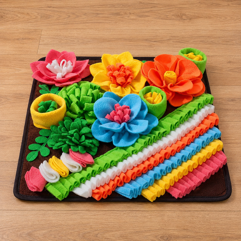 Floral Garden Snuffle Mat for Dogs