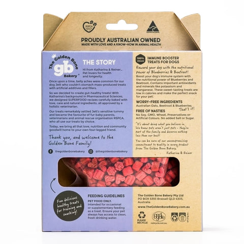Immune Booster Dog Treats with Blueberries