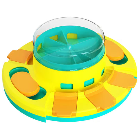 Interactive 2-in-1 Dog Puzzle Feeder & Treat Toy