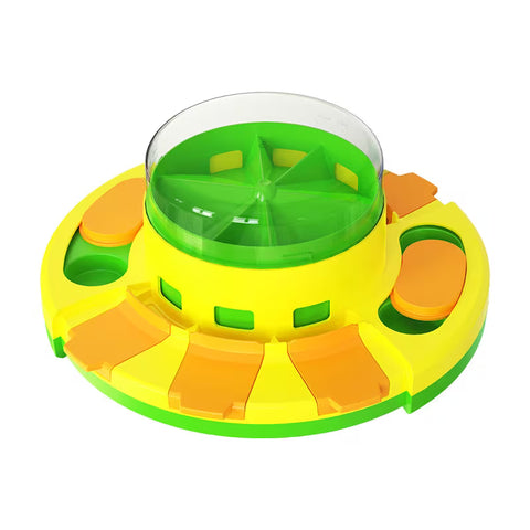 Interactive 2-in-1 Dog Puzzle Feeder & Treat Toy