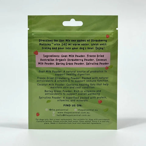 Strawberry Muttcha® - Doggie Strawberry Matcha Latte