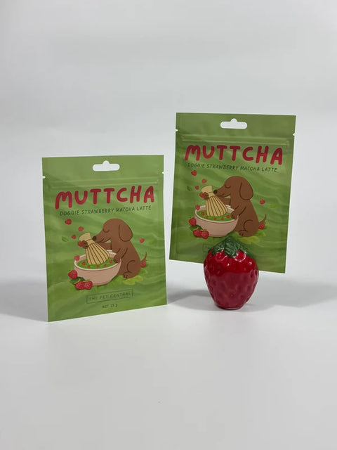 Strawberry Muttcha® - Doggie Strawberry Matcha Latte