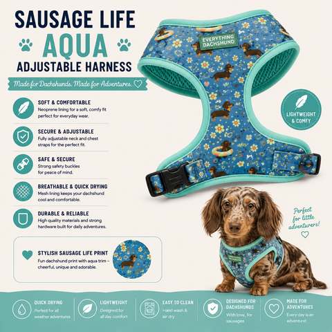 Sausage Life Aqua: Adjustable Harness