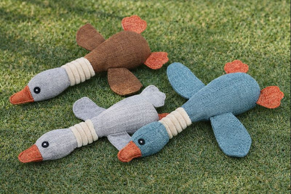 Cute Duck Squeaky Plush Dog Toy